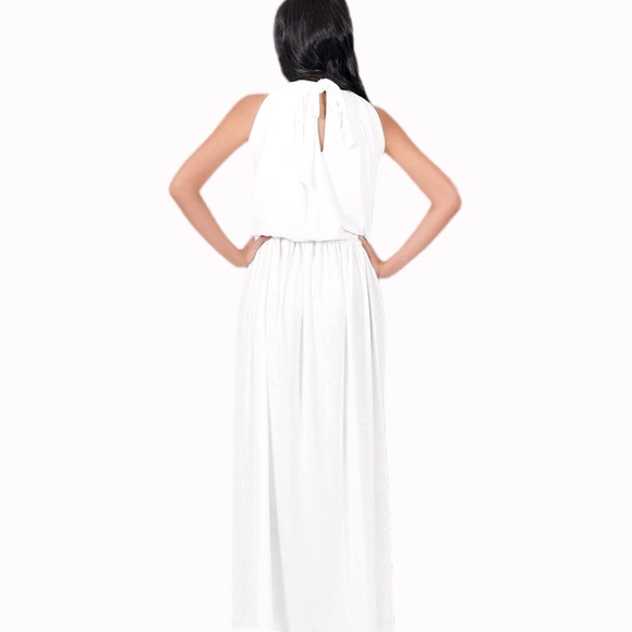 KOH KOH Women’s Sleeveless Halter Maxi Gown - Picture 4 of 10